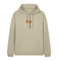 RT Flower Hoodie oranje logo in Stone, voorkant