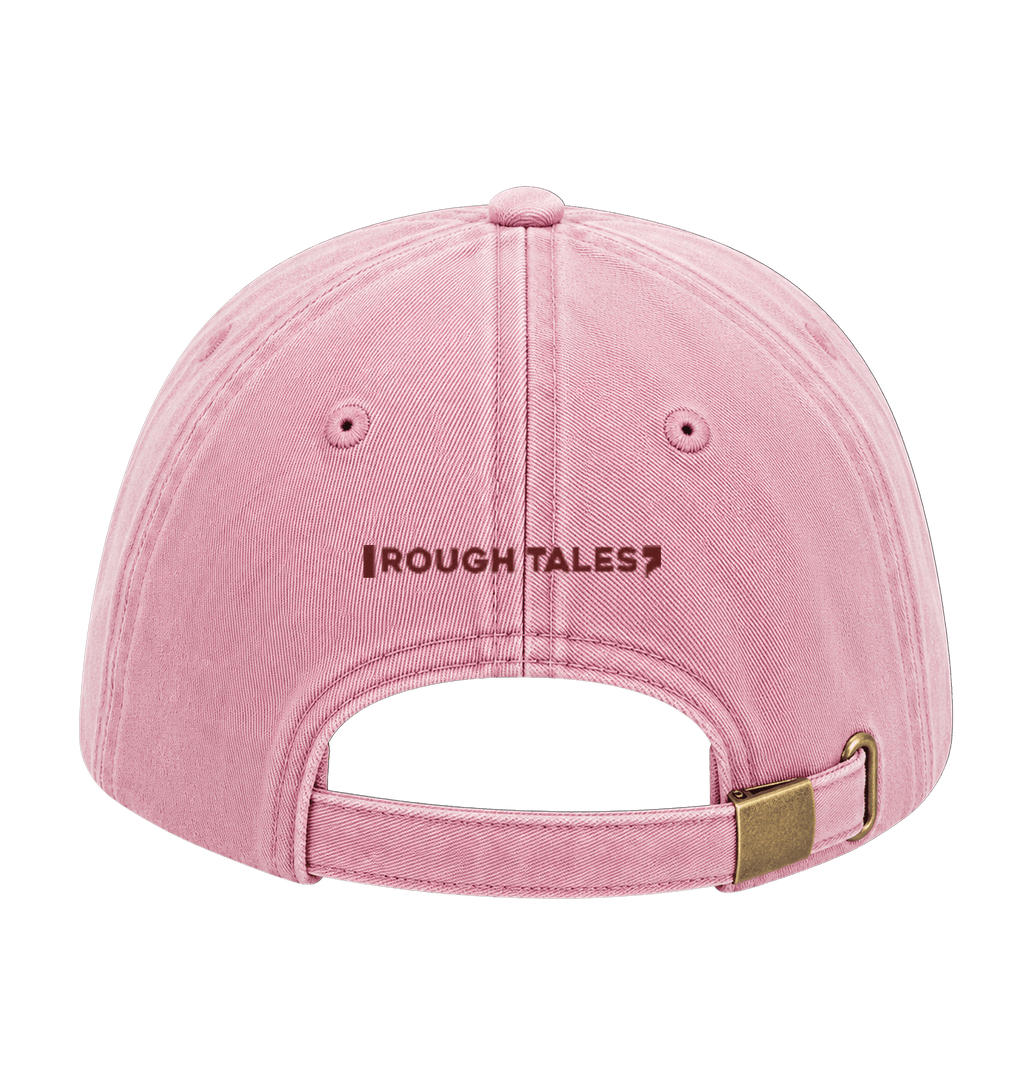 RT cap bordeaux logo in Vintage Dusky Pink, achterkant