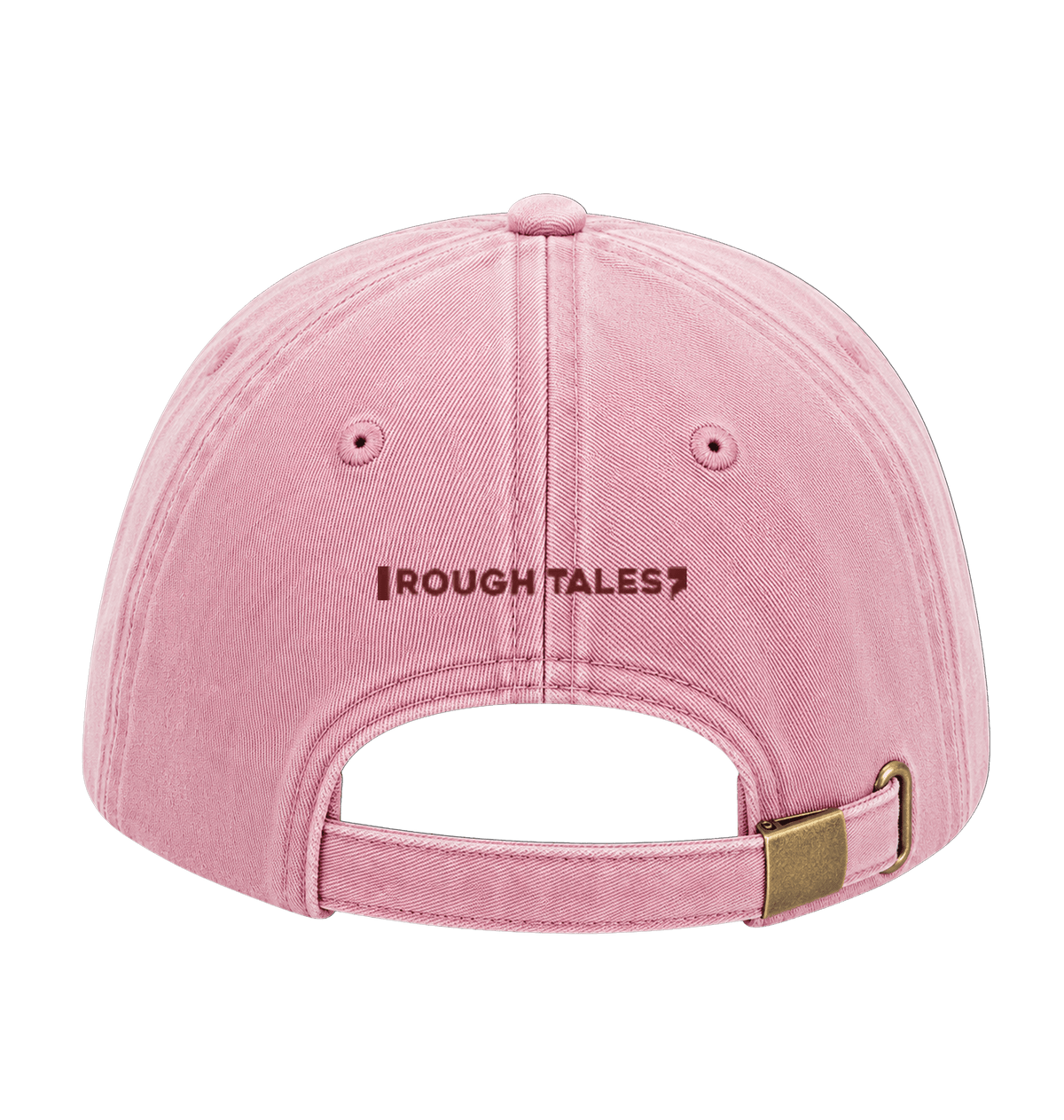 RT cap bordeaux logo in Vintage Dusky Pink, achterkant