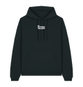 RT Flower Hoodie wit logo in Black, voorkant