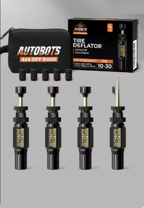 Set van 4 bandenleegmakers met auto-stop, 10-30 psi