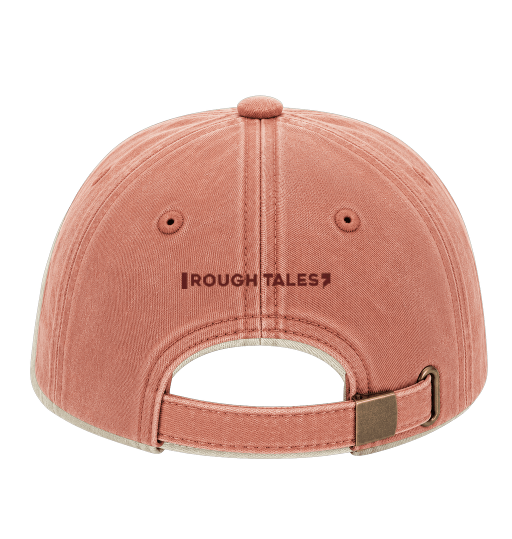 RT cap bordeaux logo in Vintage Orange, achterkant
