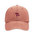 RT cap bordeaux logo in Vintage Orange, voorkant