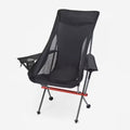 Compacte kampeerstoel 7075 aluminium, zwart